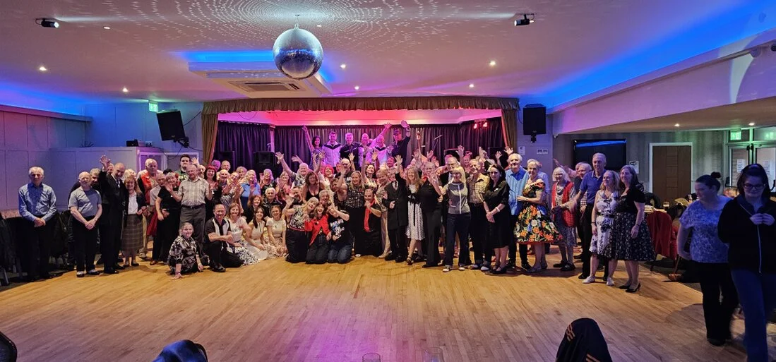 Family and friends gathered for a celebration in the function room