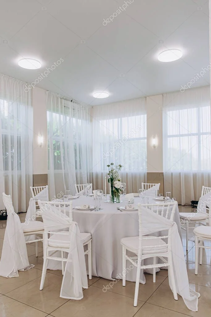Decorated function room ready for a party